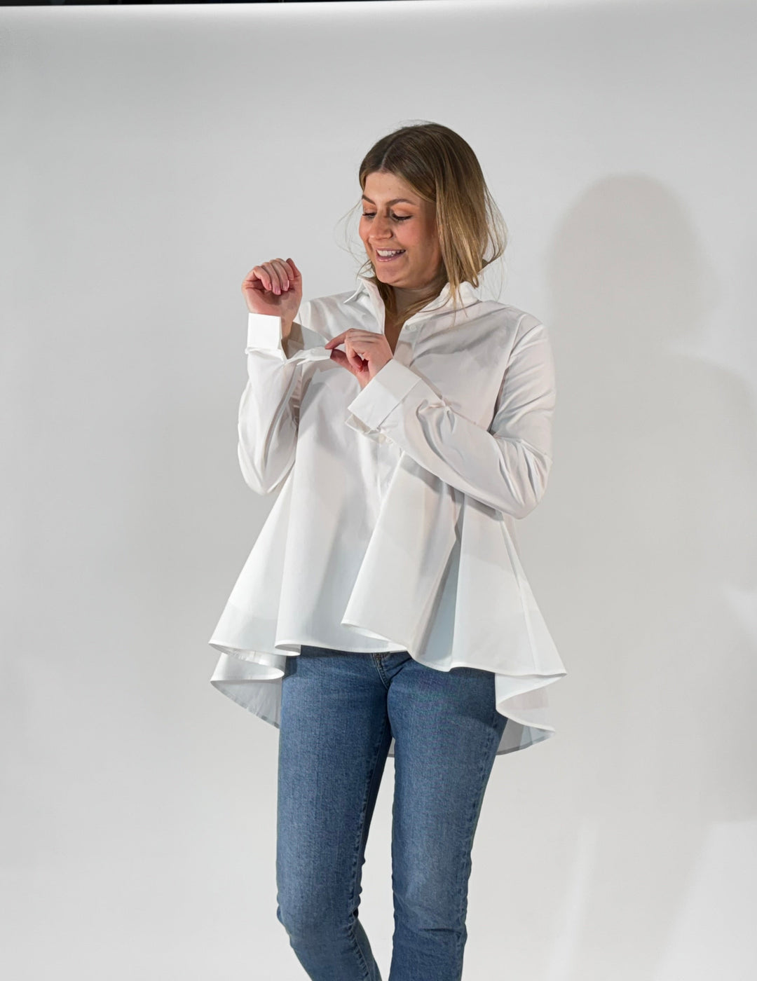 Bluse im Trapez-Design