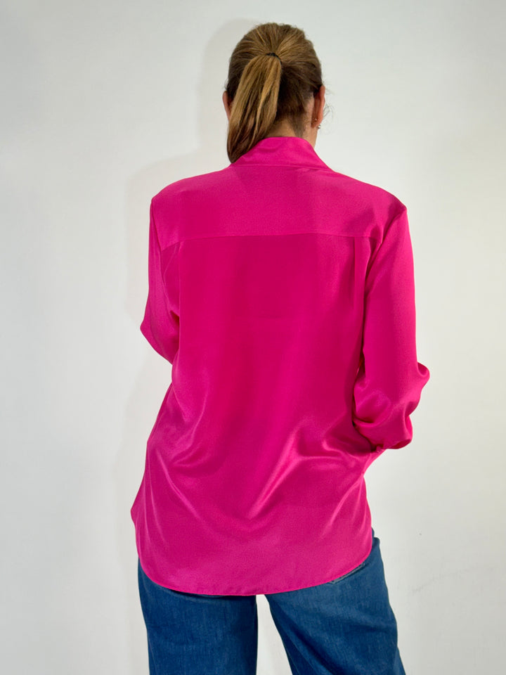 Edle Seidenbluse Dragon Fruit