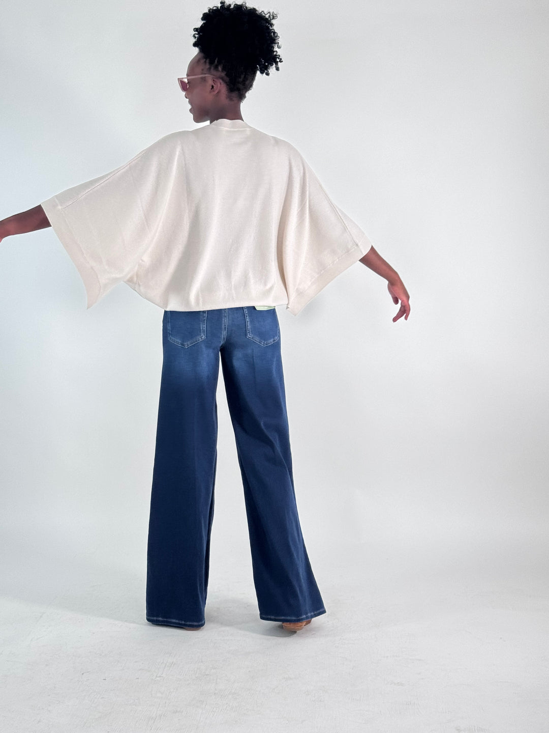 Cashmere Pulli Kaja mit Fledermausärmel