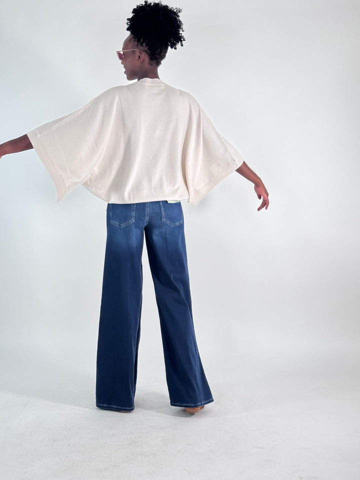 Cashmere Pulli Kaja mit Fledermausärmel