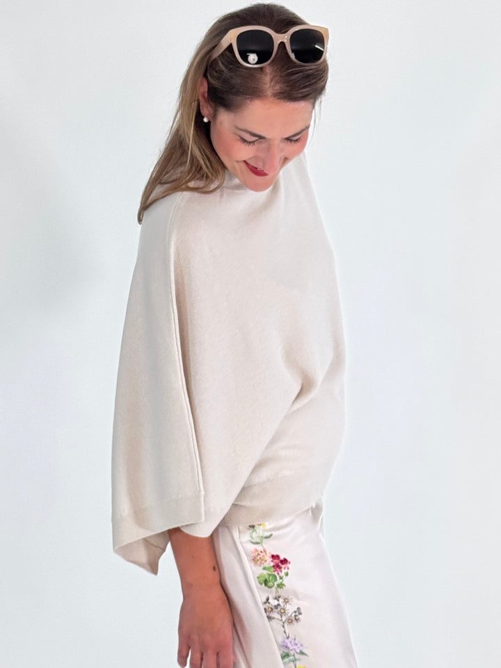 Cashmere Pulli Kaja mit Fledermausärmel