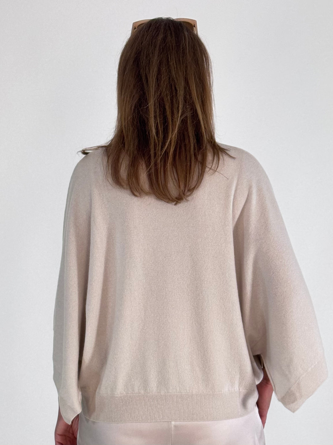 Cashmere Pulli Kaja mit Fledermausärmel