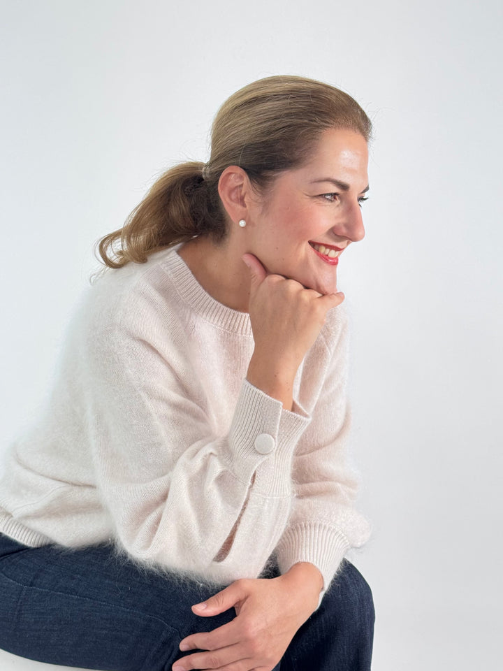 Rundhals Pullover Lina, Brushed Cashmere