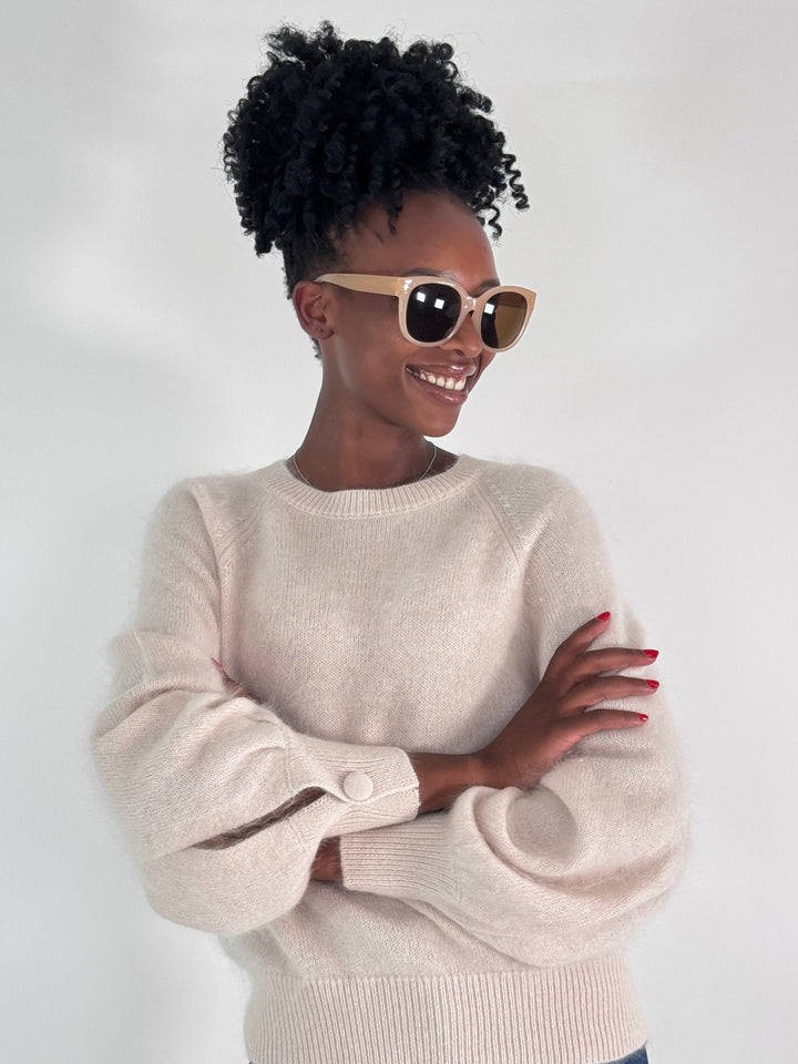 Rundhals Pullover Lina, Brushed Cashmere