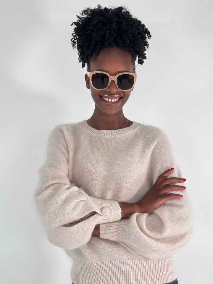 Rundhals Pullover Lina, Brushed Cashmere