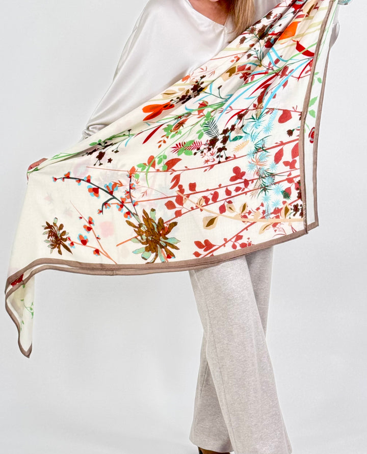 Tuch Roobios in Seide-Cashmere