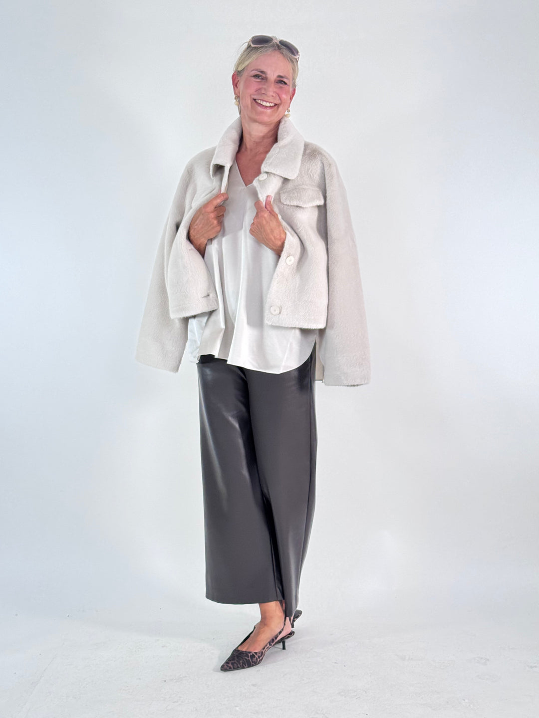 Kurze Jacke Julia - Faux Fur