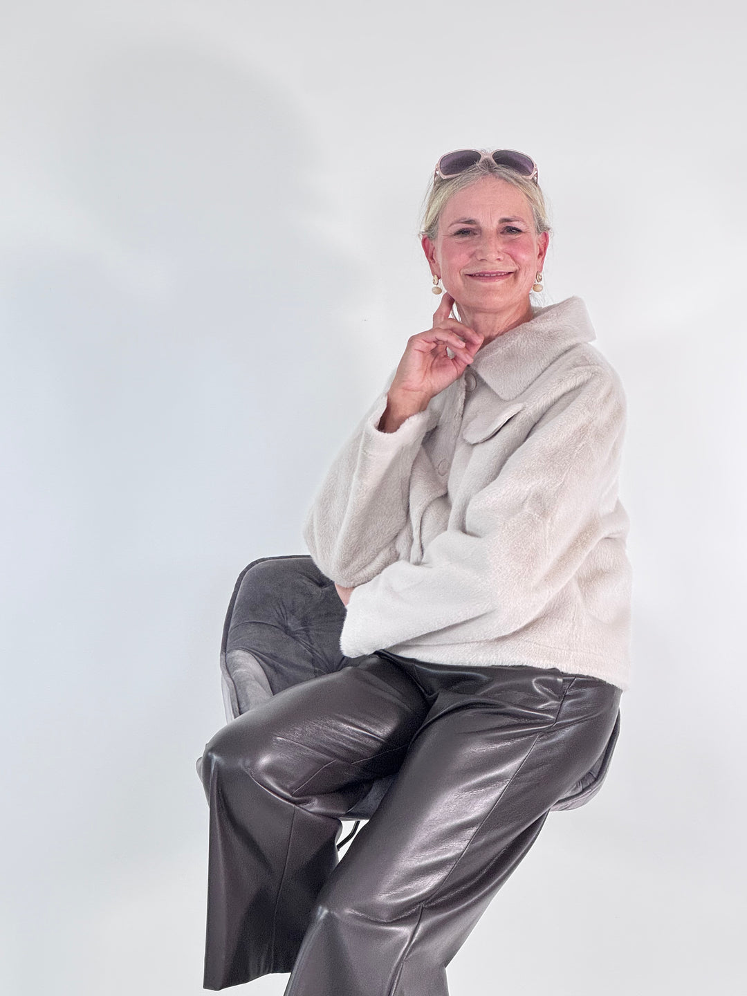Kurze Jacke Julia - Faux Fur