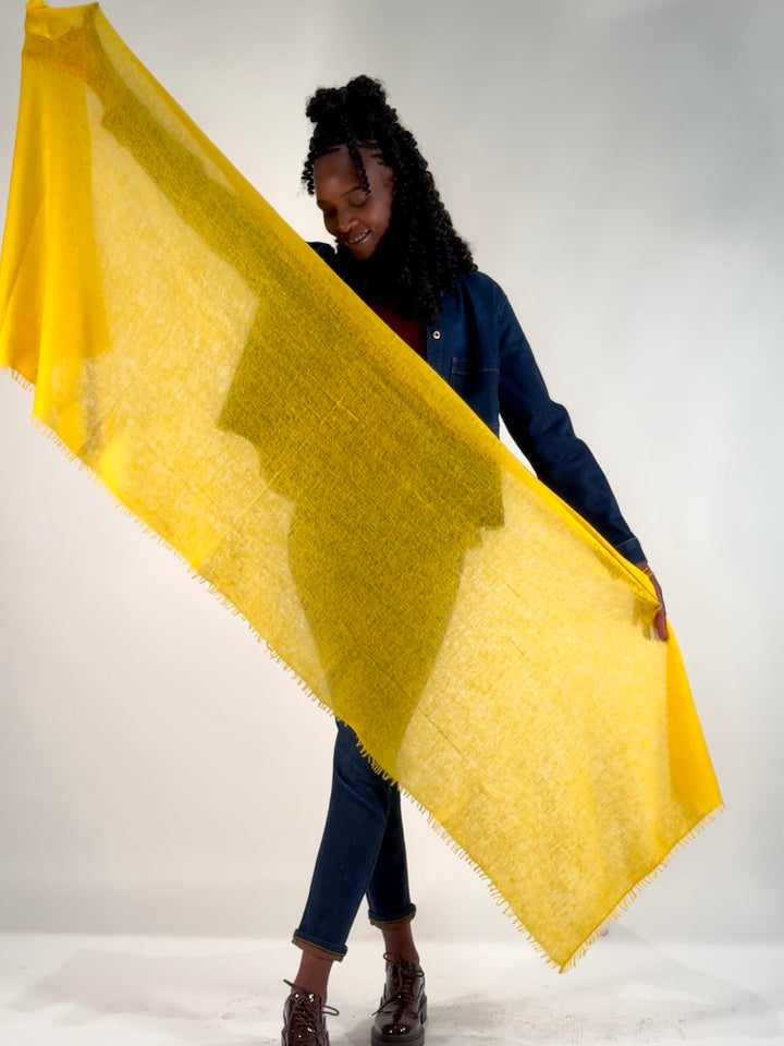 Cashmere-Schal mit Fransen