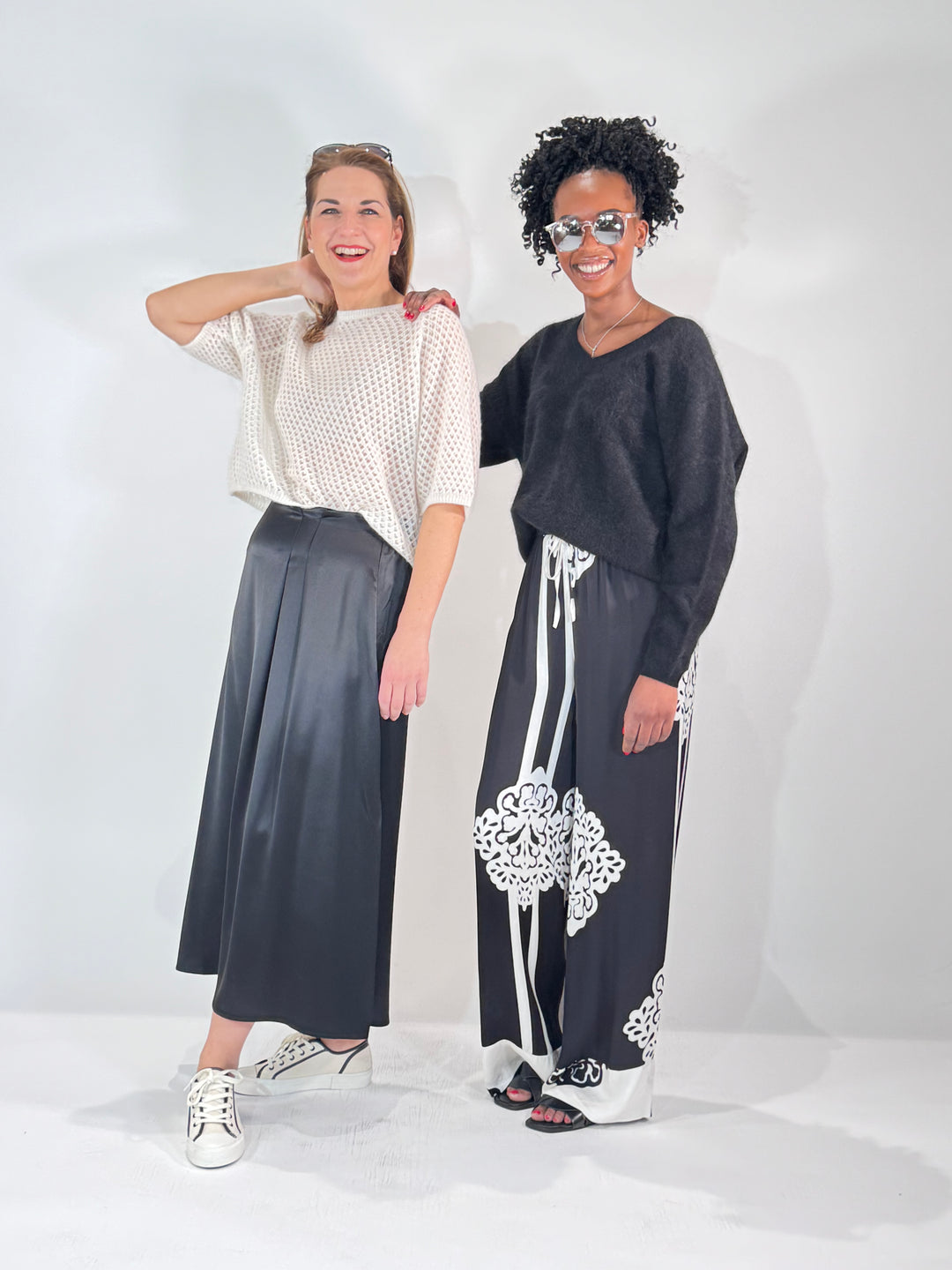 Satin-Rock Maxi in Black