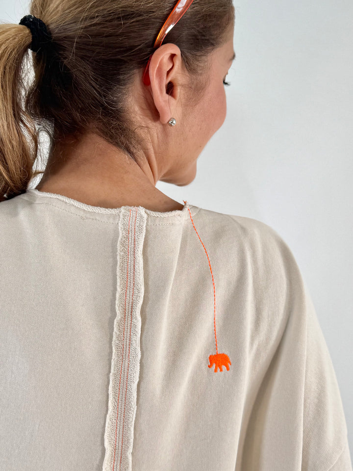 Sweat Alamosa oversize mit Paisley Applikation