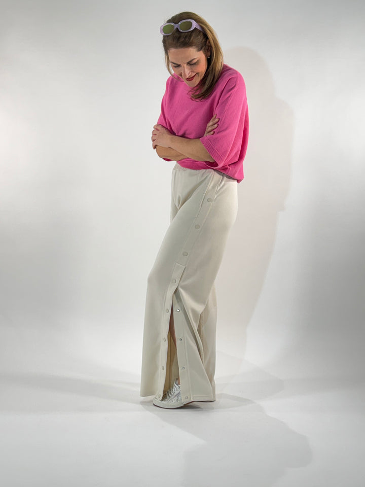 Sweat-Hose Hylo mit seitlicher Knopfleiste