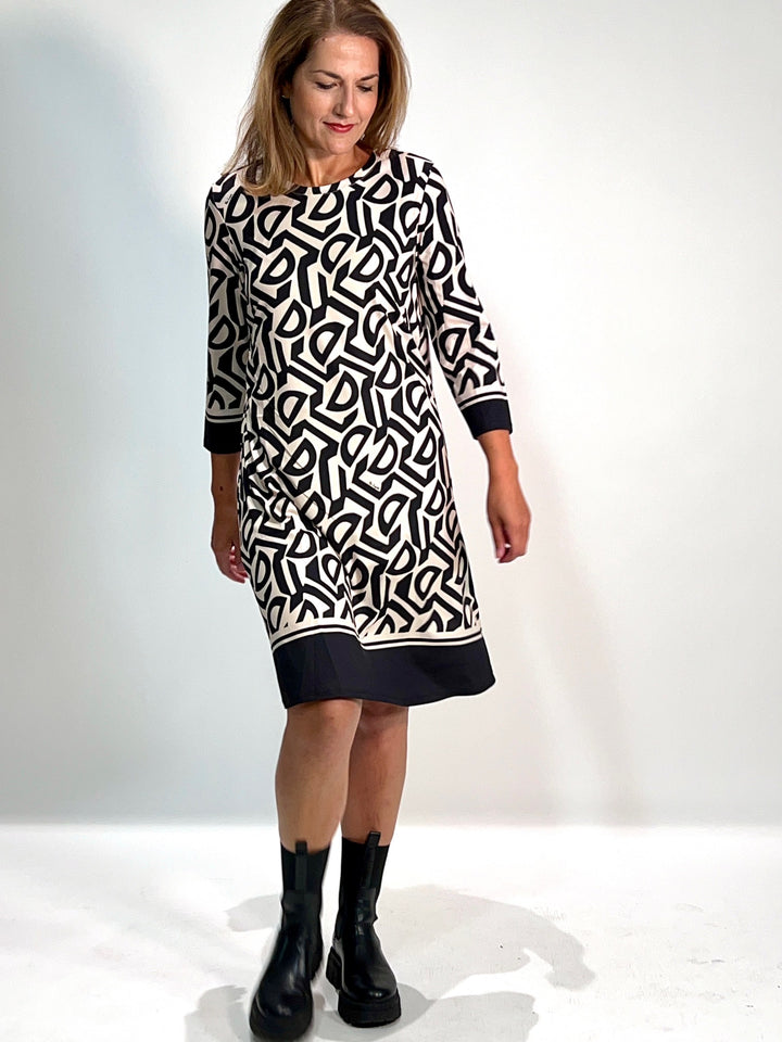 Print-Kleid mit 3/4-Arm Never Out Of Style