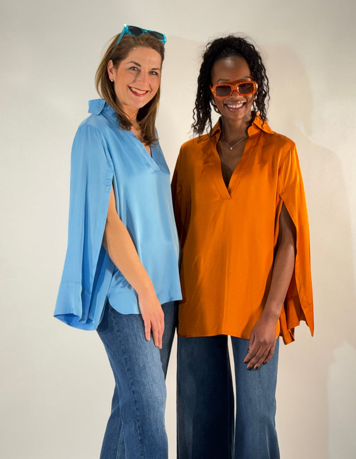 Bluse mit Split Sleeve