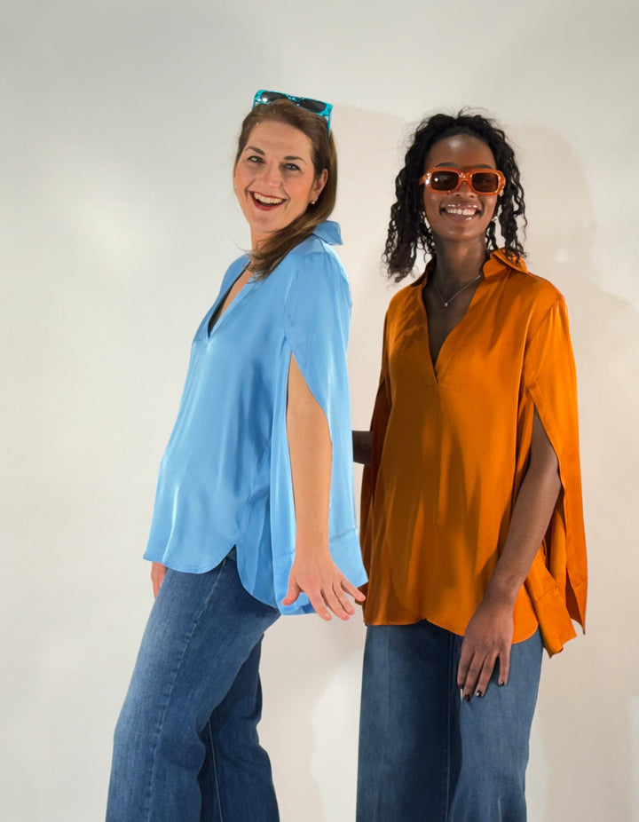 Bluse mit Split Sleeve