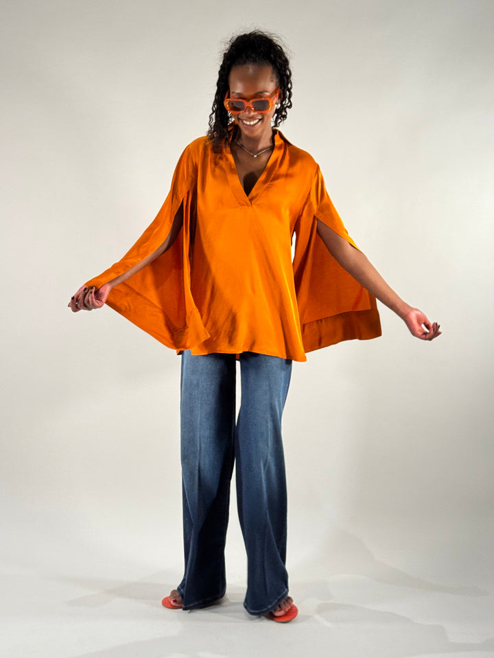 Bluse mit Split Sleeve