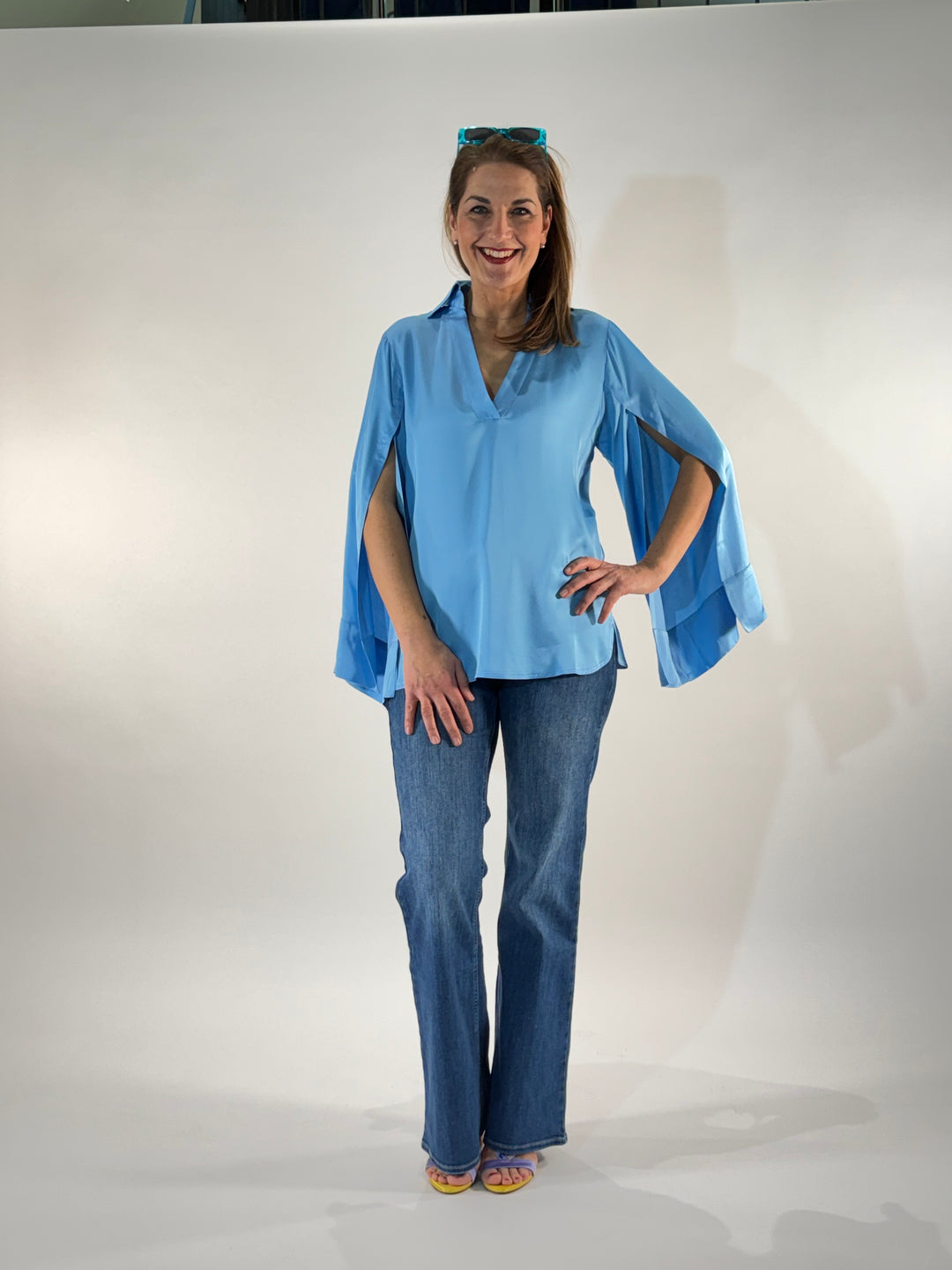 Bluse mit Split Sleeve