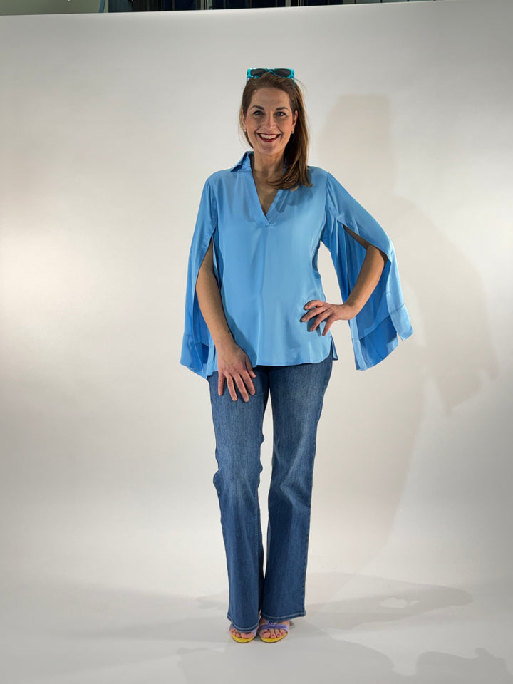 Bluse mit Split Sleeve