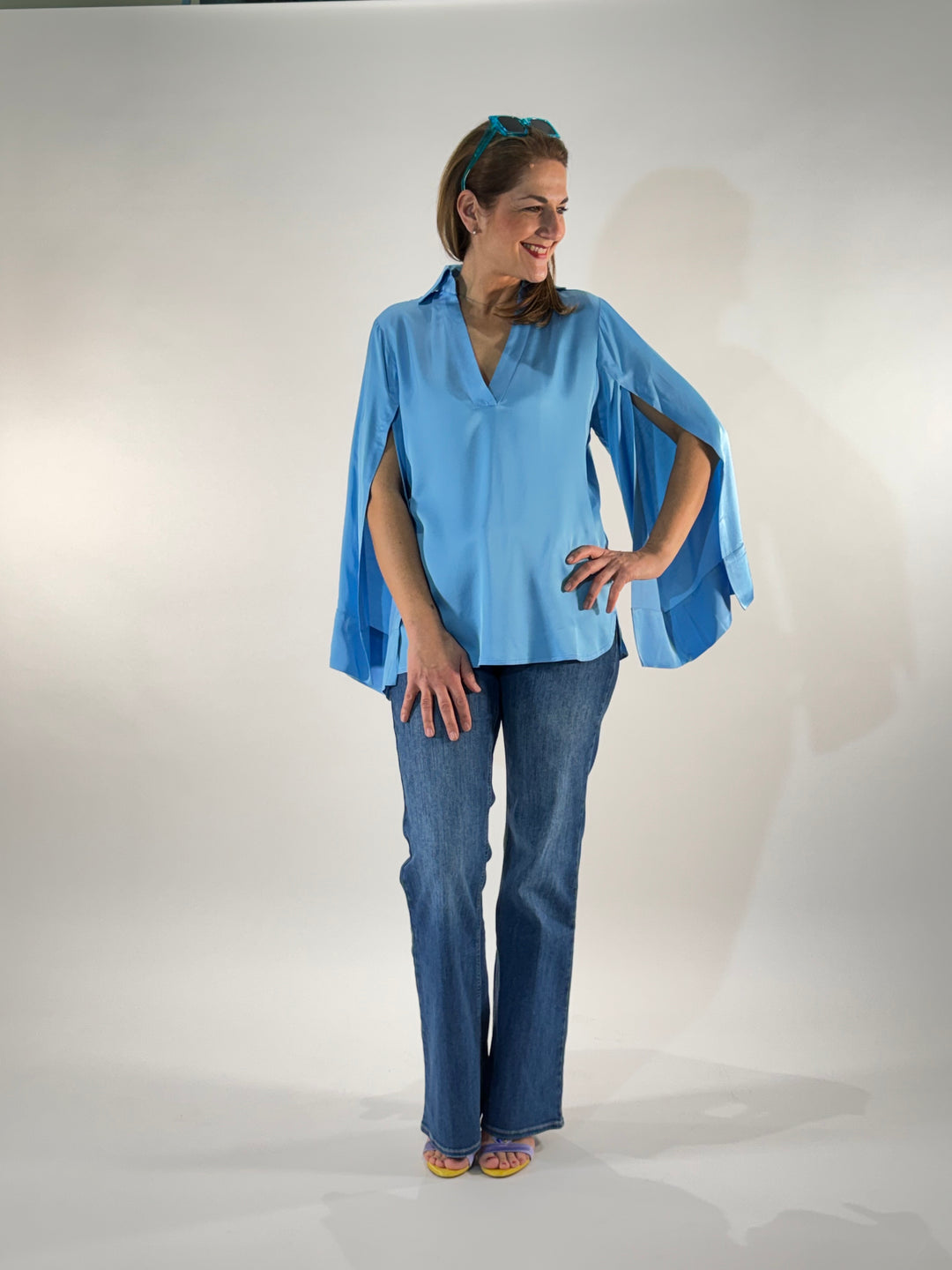 Bluse mit Split Sleeve