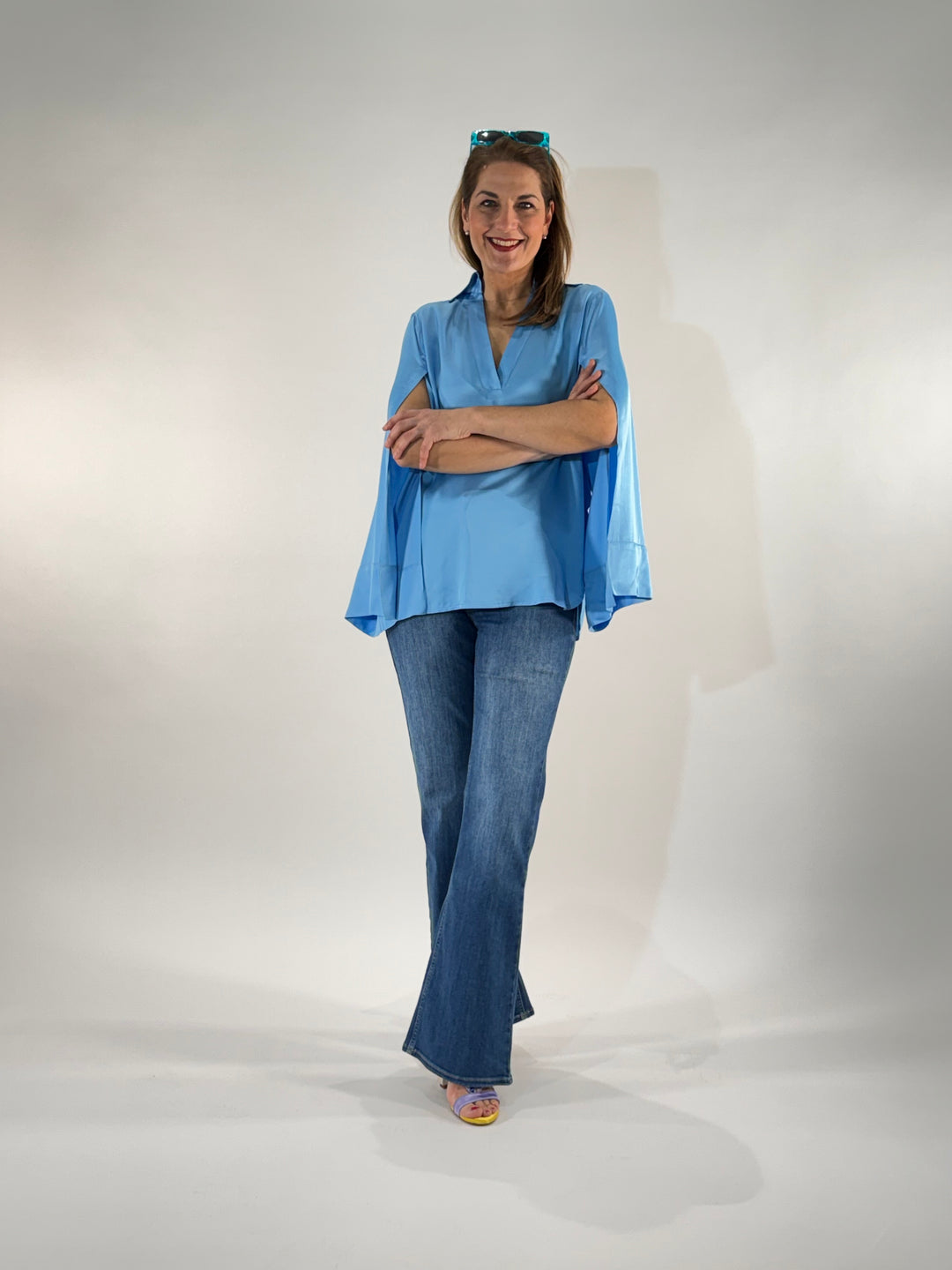 Bluse mit Split Sleeve