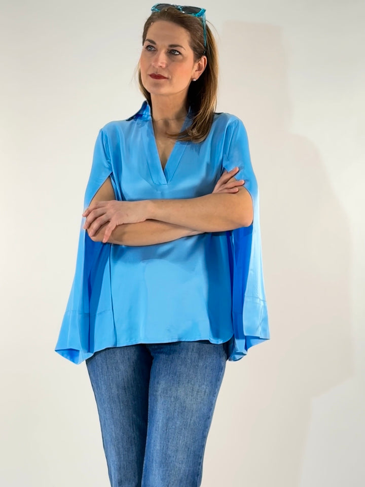 Bluse mit Split Sleeve