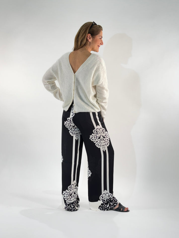 Palazzo-Hose mit Printmotiv