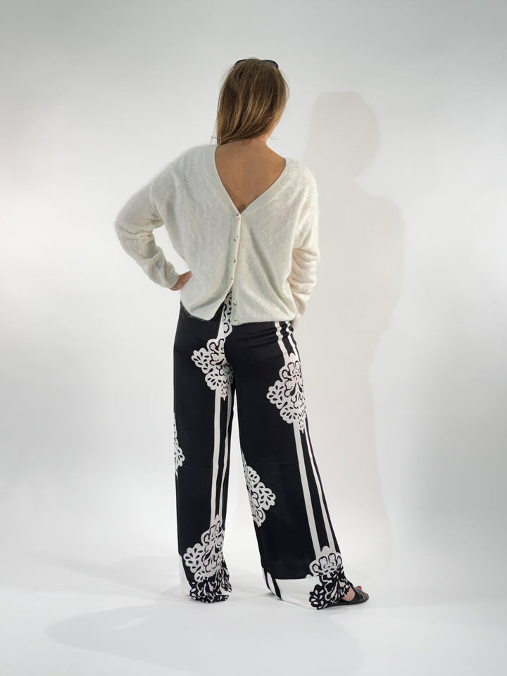 Palazzo-Hose mit Printmotiv