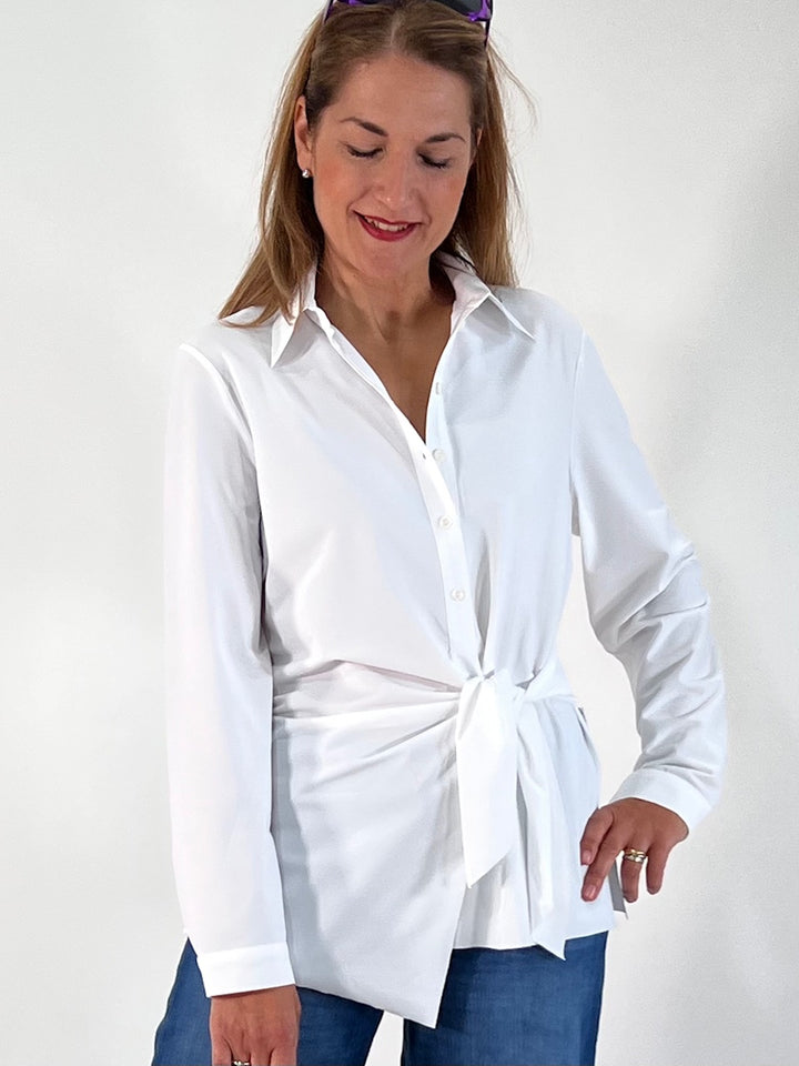 Bluse mit Knotendetail