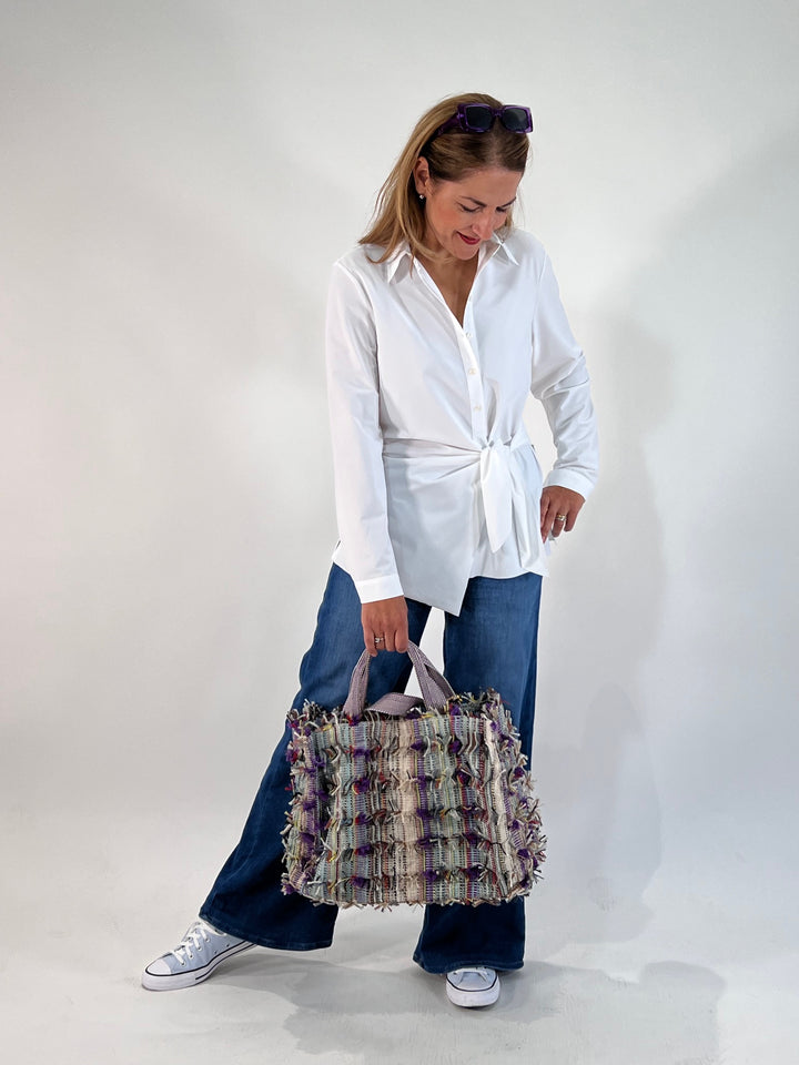 Bluse mit Knotendetail