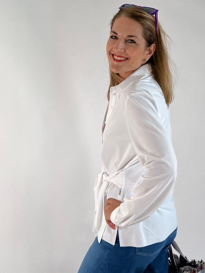 Bluse mit Knotendetail