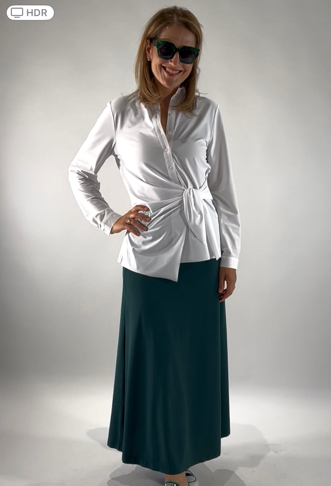 Bluse mit Knotendetail