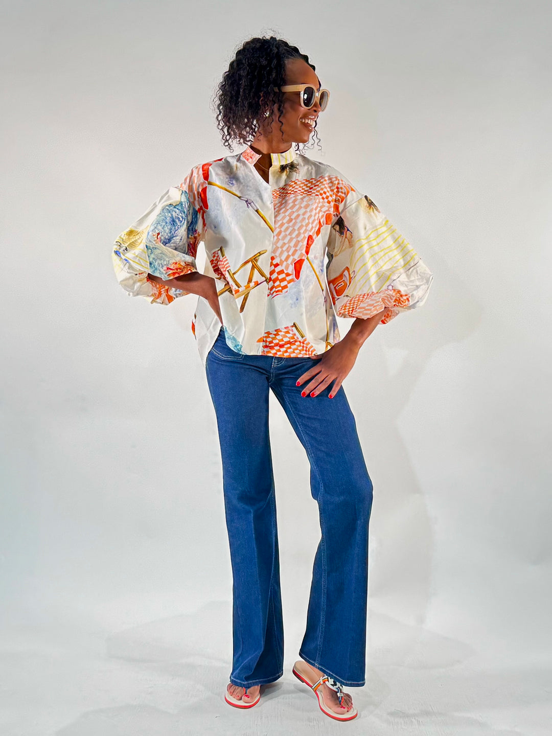 Print Bluse, Renata pinno