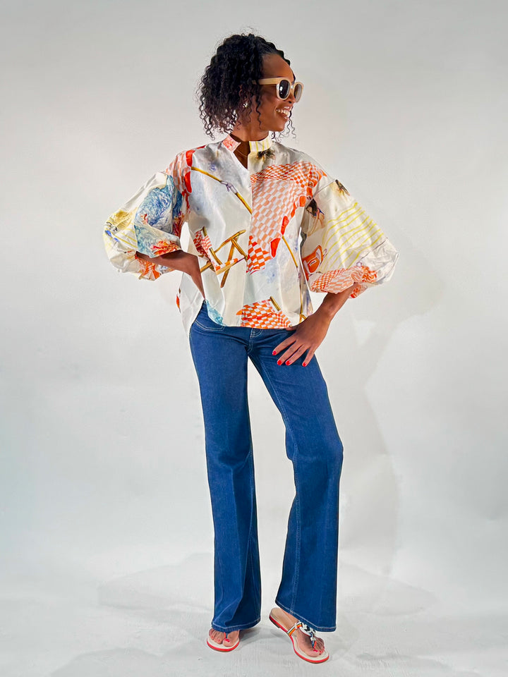 Print Bluse, Renata pinno