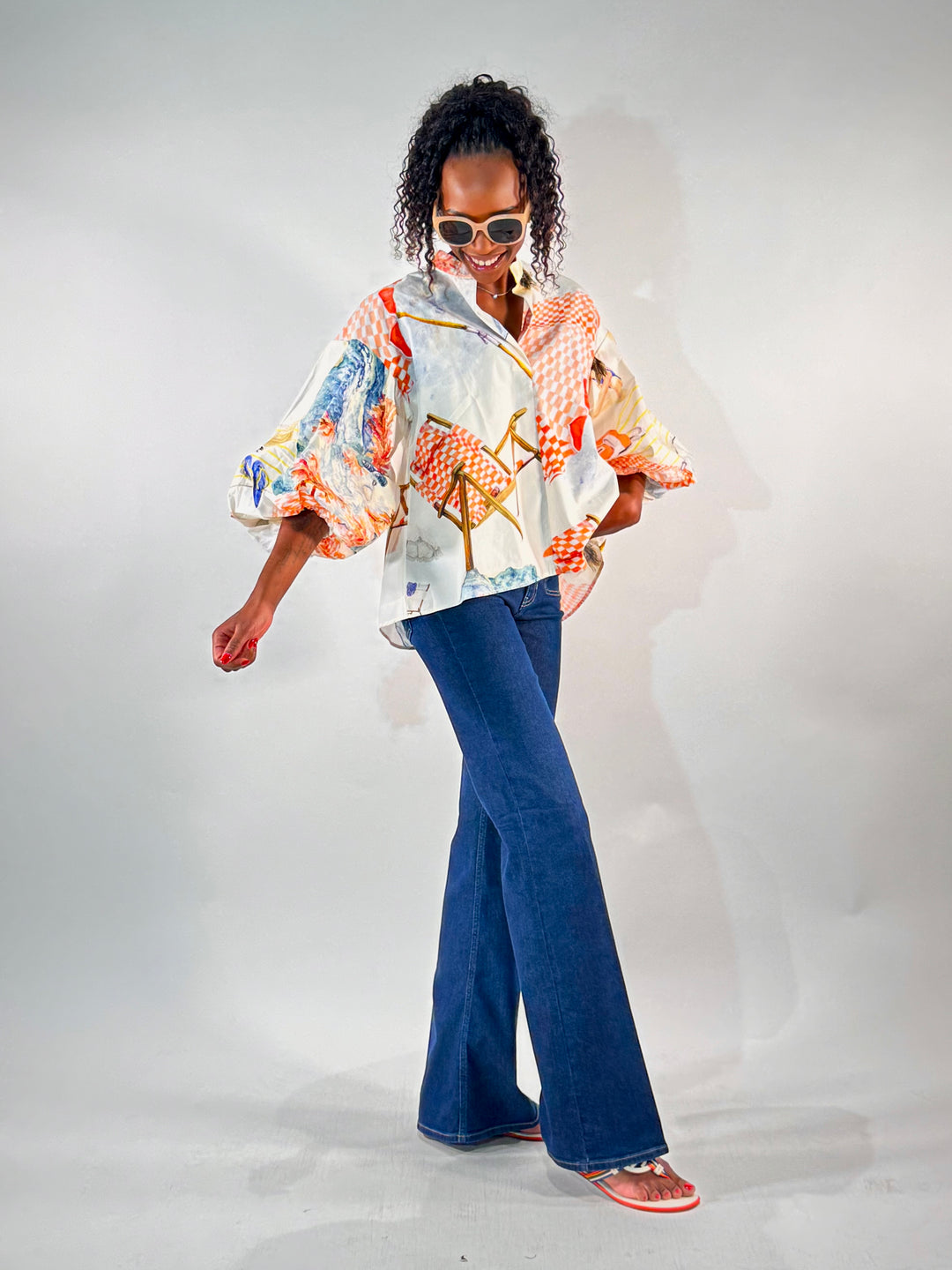 Print Bluse, Renata pinno