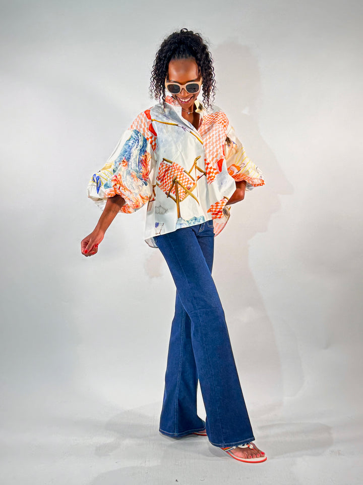 Print Bluse, Renata pinno