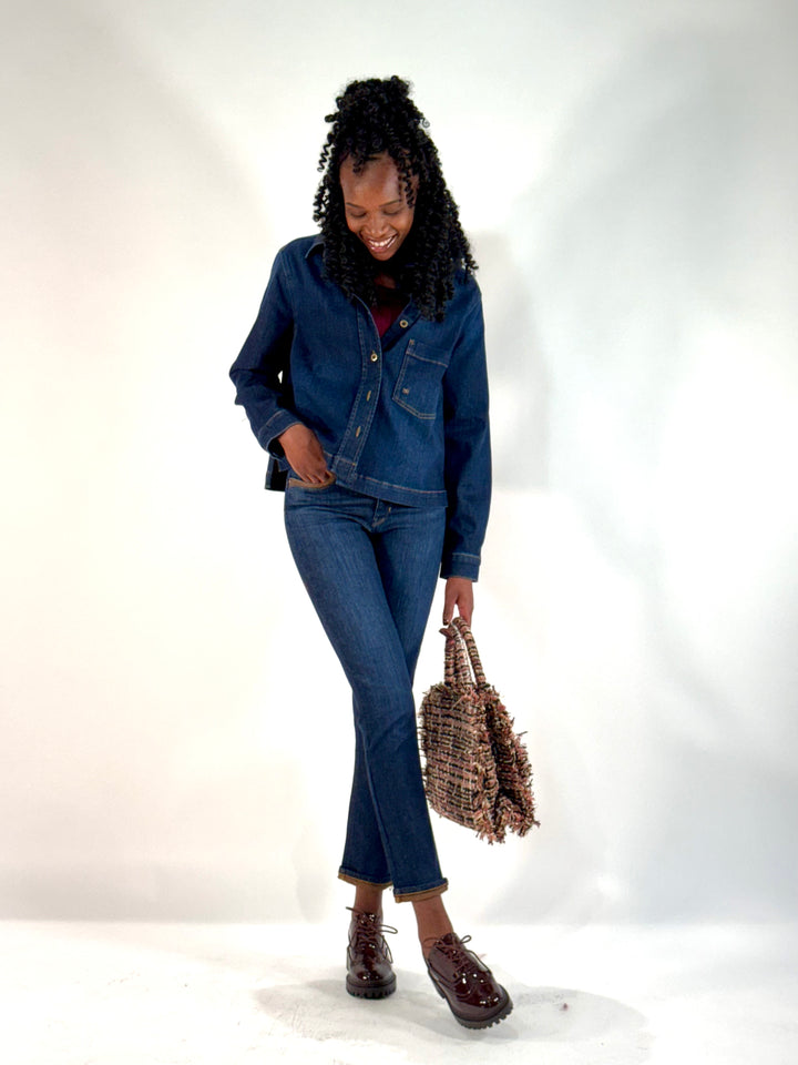Hemdbluse Lima in Brownish Denim
