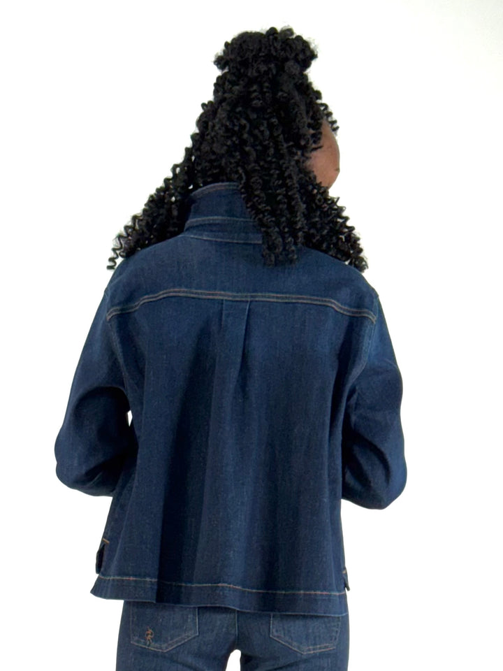 Hemdbluse Lima in Brownish Denim