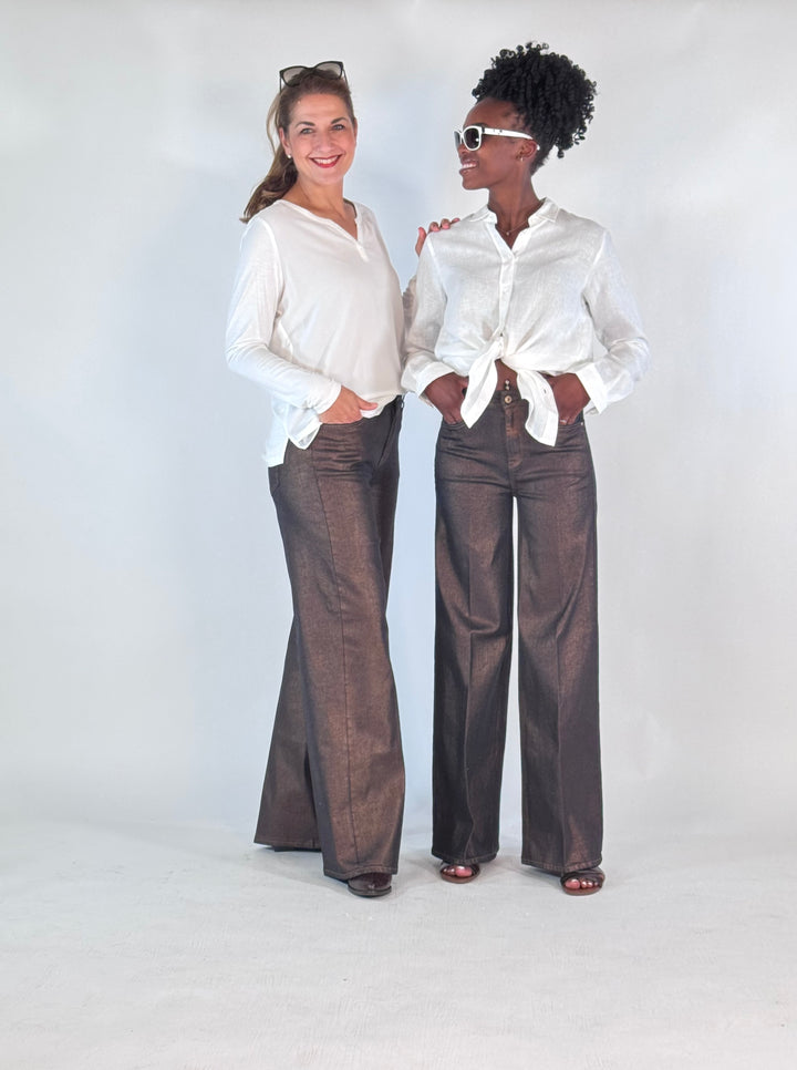 Hose Sventy Midnight Denim Bronze Foil