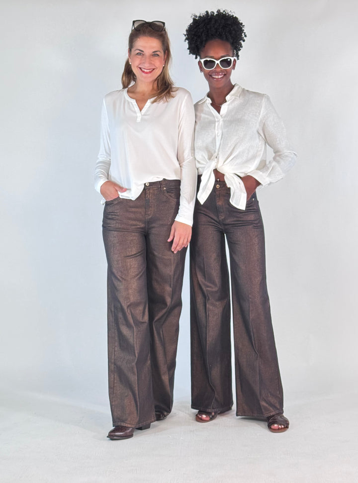 Hose Sventy Midnight Denim Bronze Foil