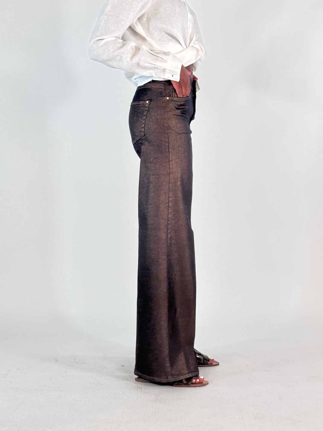 Hose Sventy Midnight Denim Bronze Foil