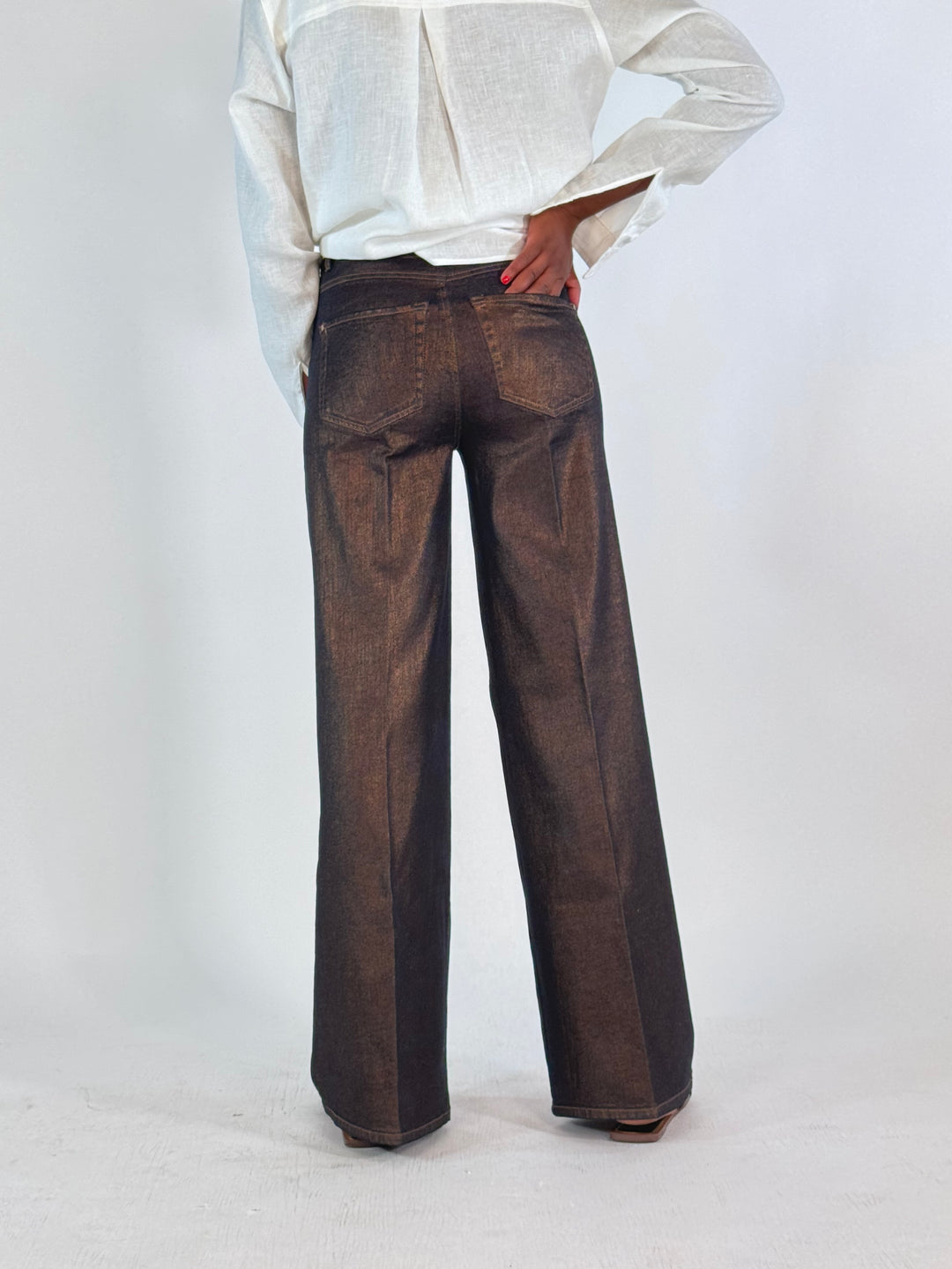 Hose Sventy Midnight Denim Bronze Foil