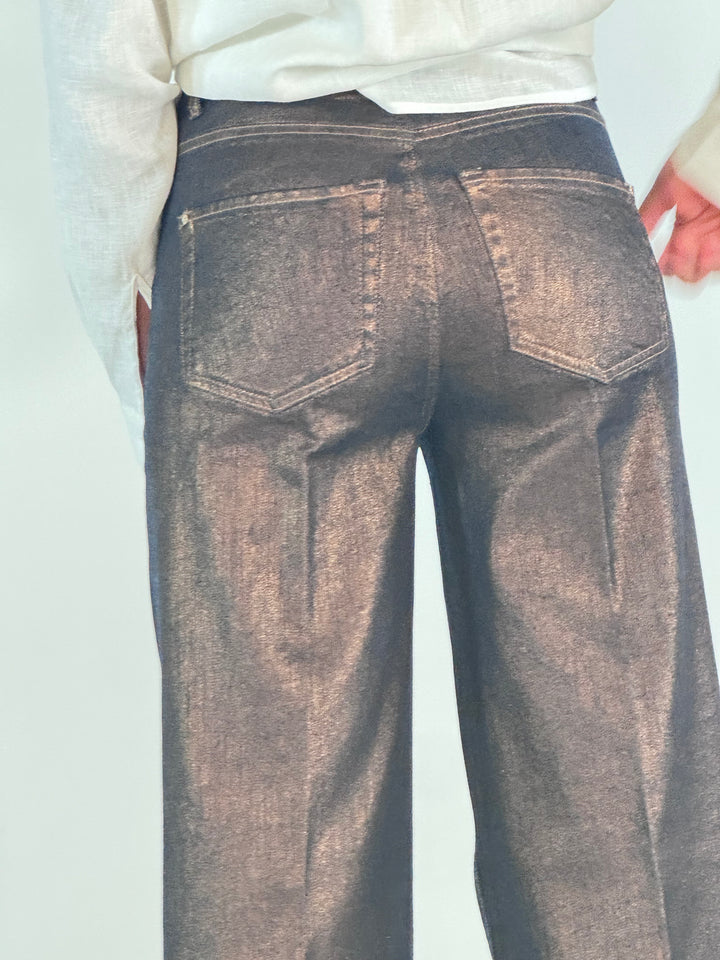 Hose Sventy Midnight Denim Bronze Foil