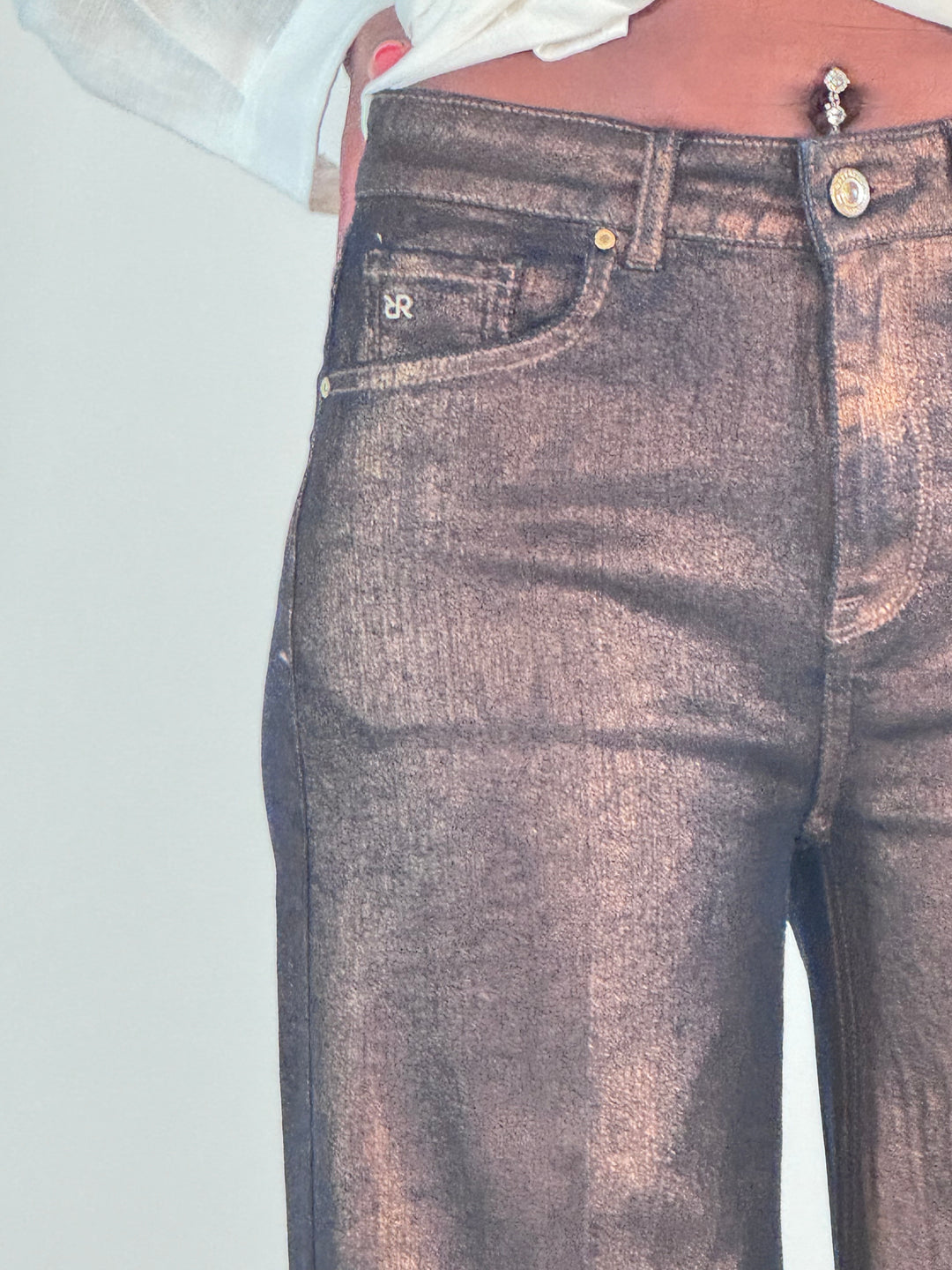 Hose Sventy Midnight Denim Bronze Foil
