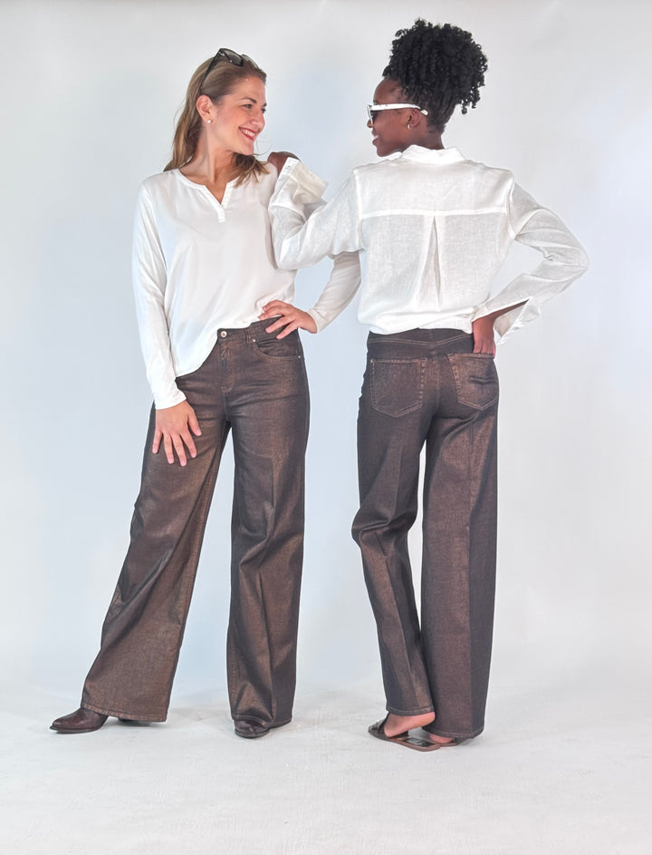 Hose Sventy Midnight Denim Bronze Foil