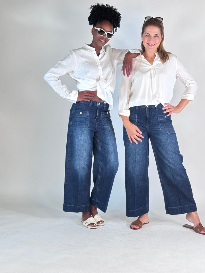 Hose Miru 6/8 Buttons Soft "Lurex" Denim