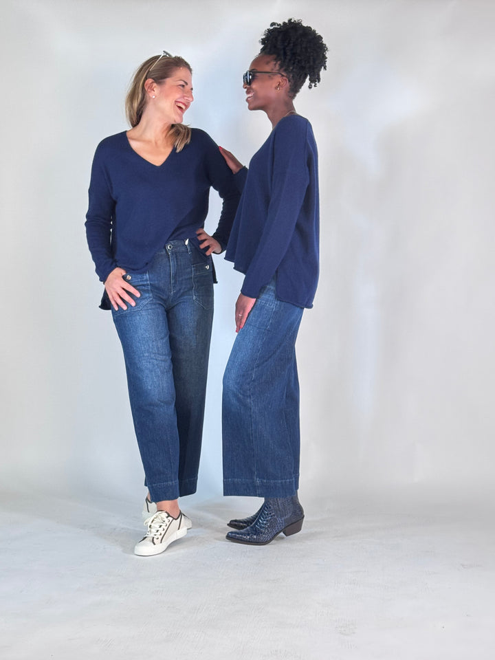 Hose Miru 6/8 Buttons Soft "Lurex" Denim