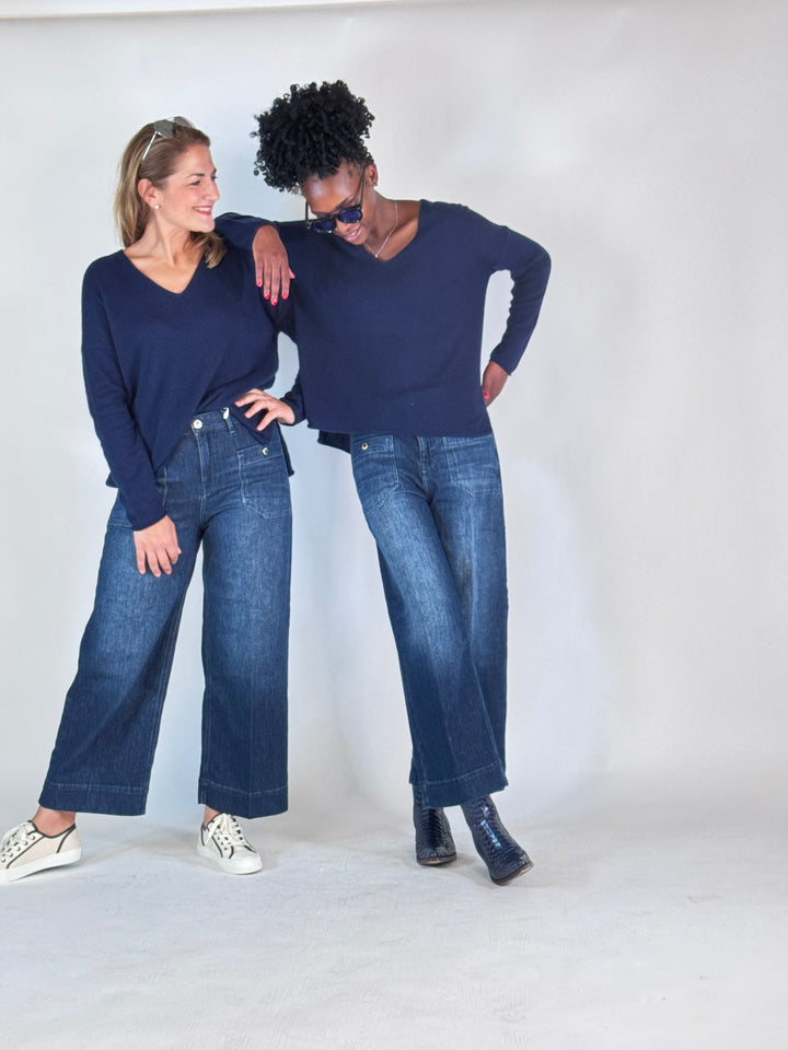 Hose Miru 6/8 Buttons Soft "Lurex" Denim
