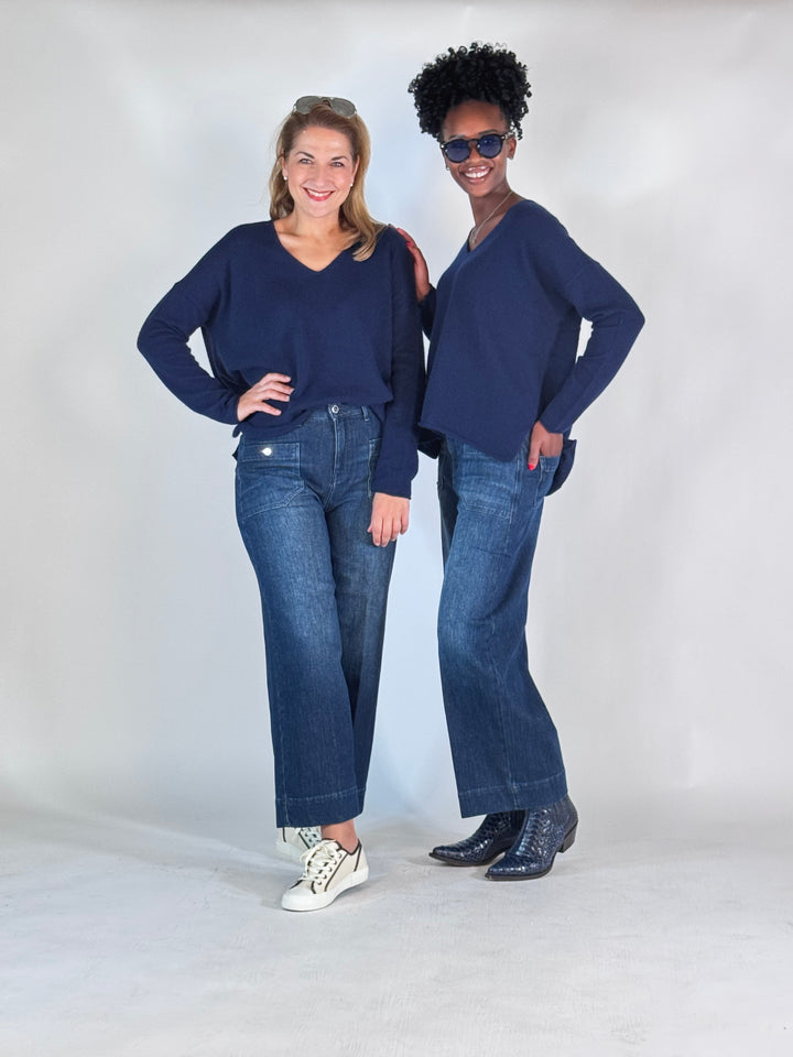 Hose Miru 6/8 Buttons Soft "Lurex" Denim