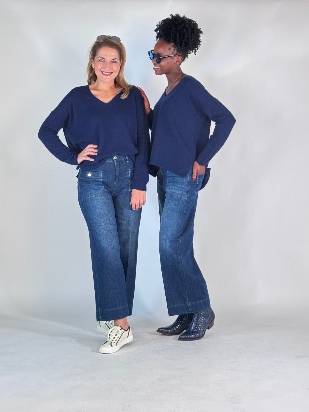 Hose Miru 6/8 Buttons Soft "Lurex" Denim