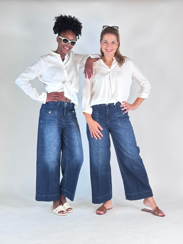 Hose Miru 6/8 Buttons Soft "Lurex" Denim